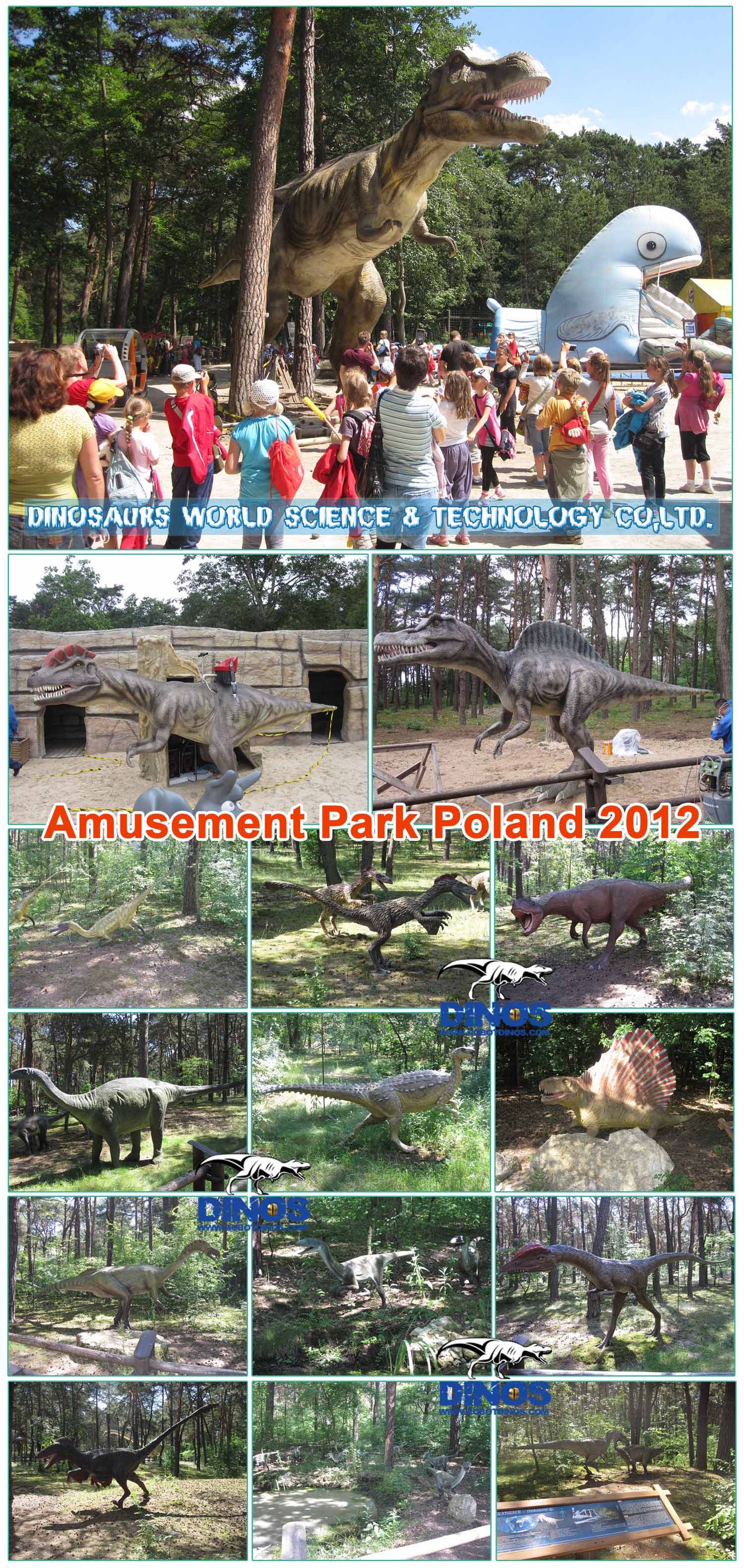 amusement park dinosaurs Poland 2012