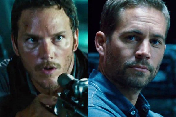 chris-pratt-is-chased-in-jurassic-world-paul-walker-is-featured-in-furious-7-tv-spot