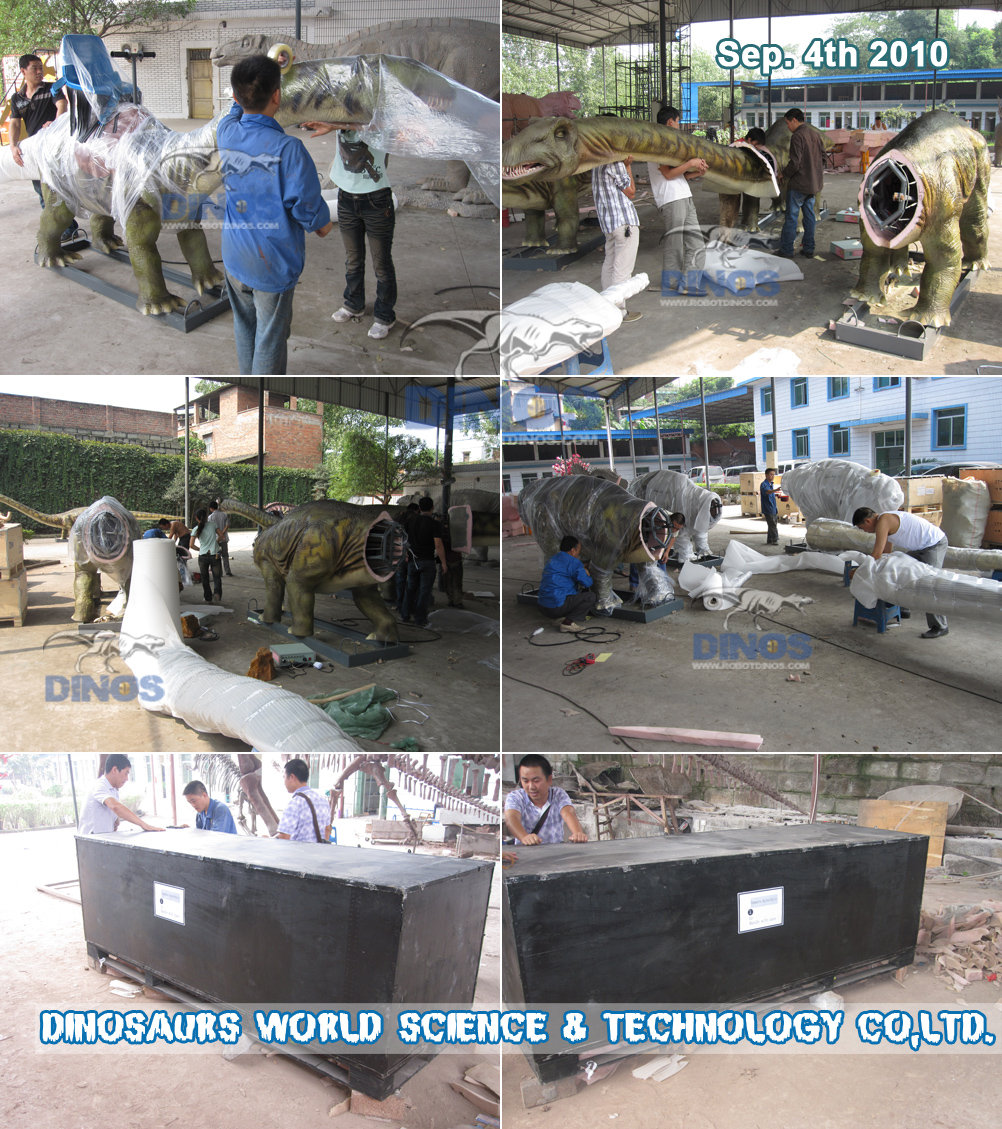 Animatronic Dinosaur And Dinosaur Skeleton Finished In Factory
