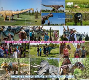 Dinosaur Models Installed In Customer's Dinosaur Park
