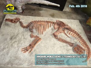 Kids dig dinosaur fossils replica