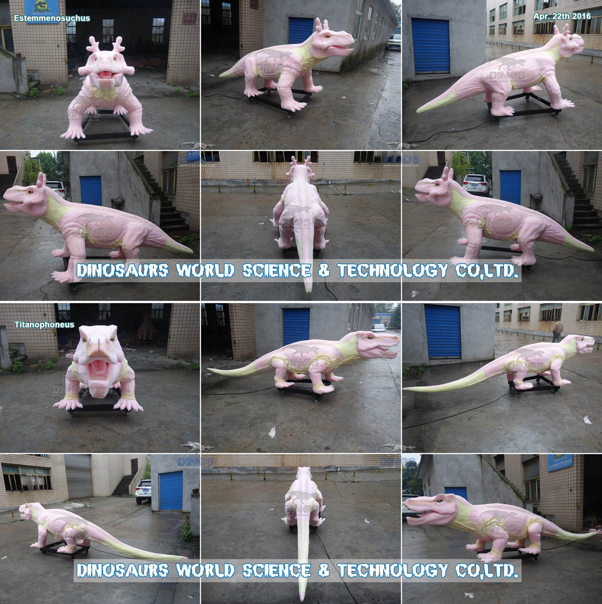Estemmenosuchus And Titanophoneus Making Process In Factory Apr. 22th 2016