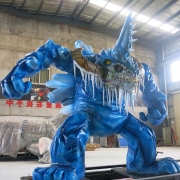 [AM-120]-kanosaur-Unique-artificial-animatronic-snow-monster
